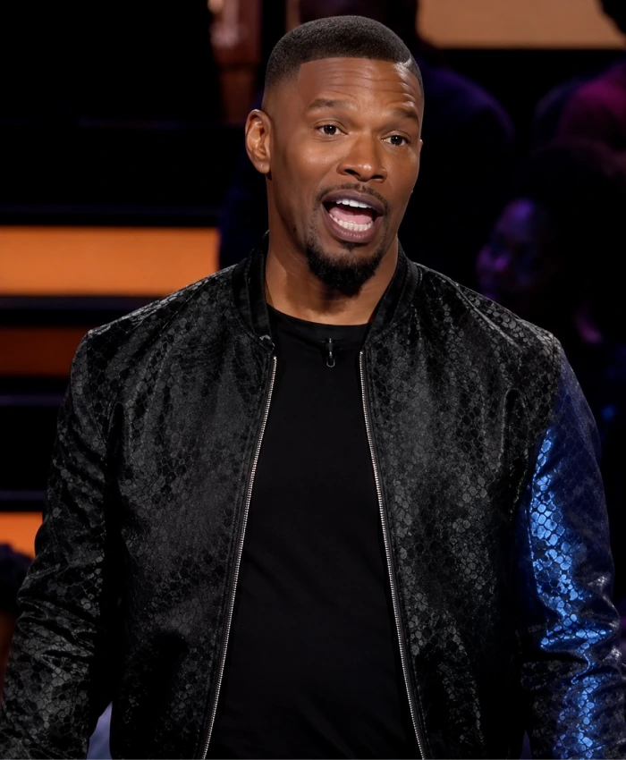 Jamie Foxx Beat Shazam Black Bomber Jacket