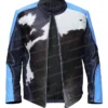 Jamie Mcfarland Leather Pony Jacket Open