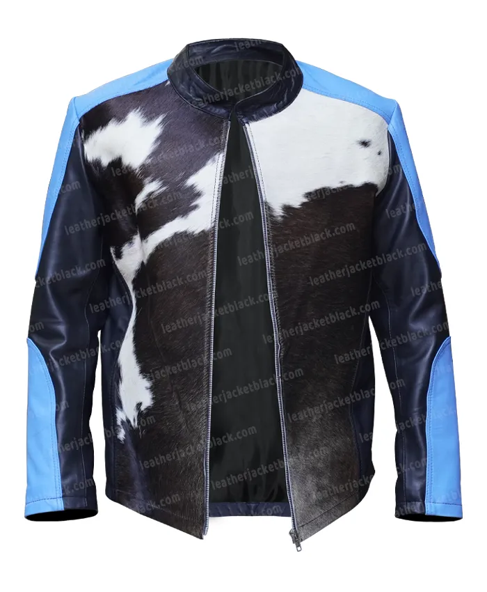 Jamie Mcfarland Leather Pony Jacket Open