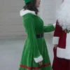 Janel Parrish Film Christmas On Duty 2025 Blair Birch Green Velvet Elf Christmas Costume