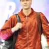 Jannik Sinner 2025 US Open Brown Zipper Jacket