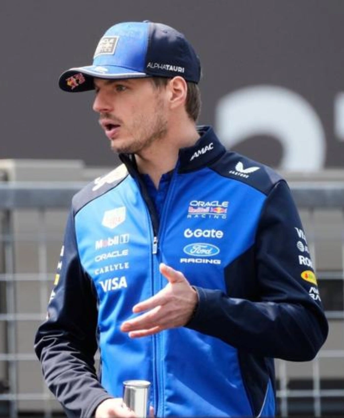 Japanese F1 Grand Prix At Suzuka Japan Max Verstappen Blue And Black Racing Jacket