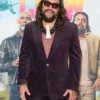 Jason Momoa The Wrecking Crew NY Special Screening Velvet Blazer