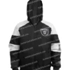 Jayce Las Vegas Raiders Black Puffer Hooded Jacket