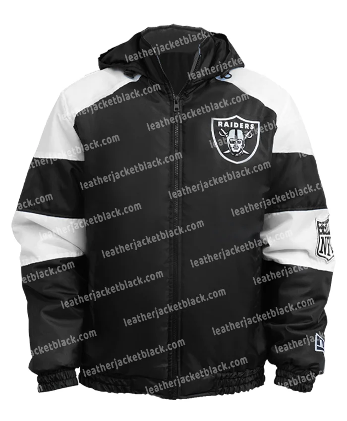 Jayce Las Vegas Raiders Hooded Puffer Jacket