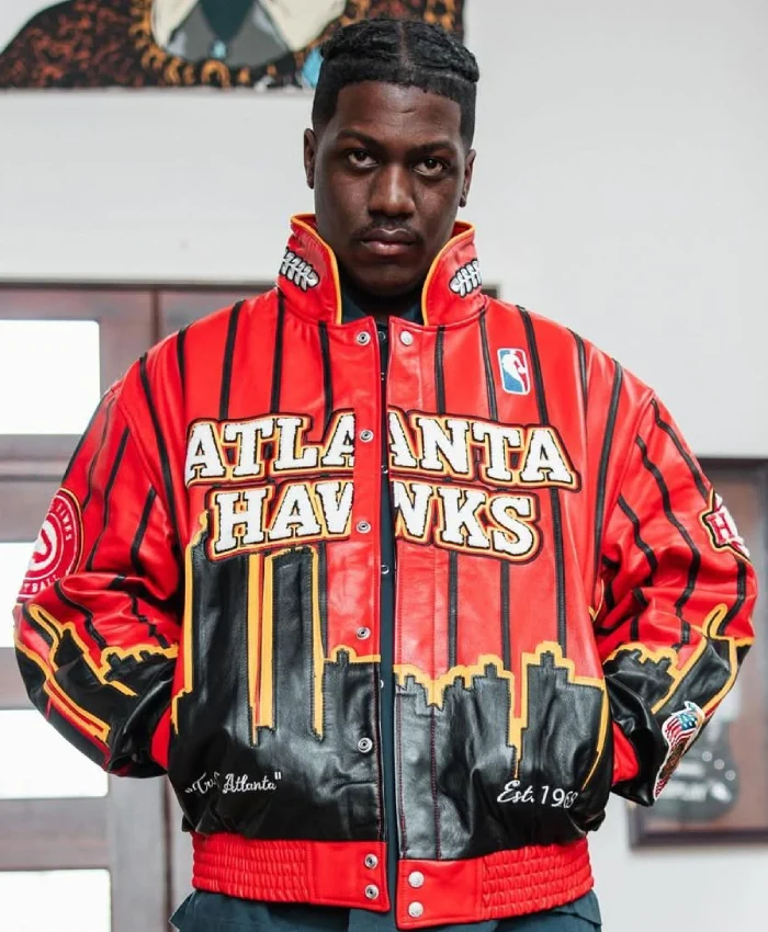 Jeff Hamilton Atlanta Hawks Leather Jacket Buy Now