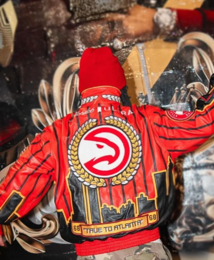 Jeff Hamilton Atlanta Hawks Leather Jacket