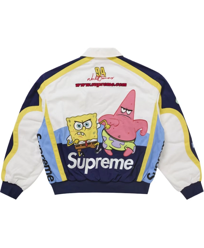 Supreme SpongeBob SquarePants Jeff Hamilton Racing Jacket - Image 2