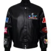 Jeff Hamilton X Super Bowl 2026 Black Vegan Leather Jacket