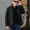 Jeffrey Dean Morgan ABC Studios In New York City 2026 Leather Jacket