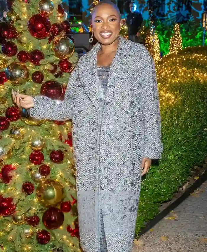 Jennifer Hudson Rockefeller Center Christmas Tree Lighting Grey Coat