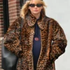 Jennifer Lawrence NYC 2025 Leopard Print Coat