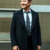 Jeremy Renner TV Series Mayor Of Kingstown 2025 Mike McLusky Black Wool Coat