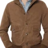 Jesse Williams Hotel Costiera Brown Suede Jacket Shop In Sale