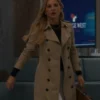 Jessica Capshaw 9 1 1 Nashville S01 Blythe Hart Brown Cotton Trench Coat