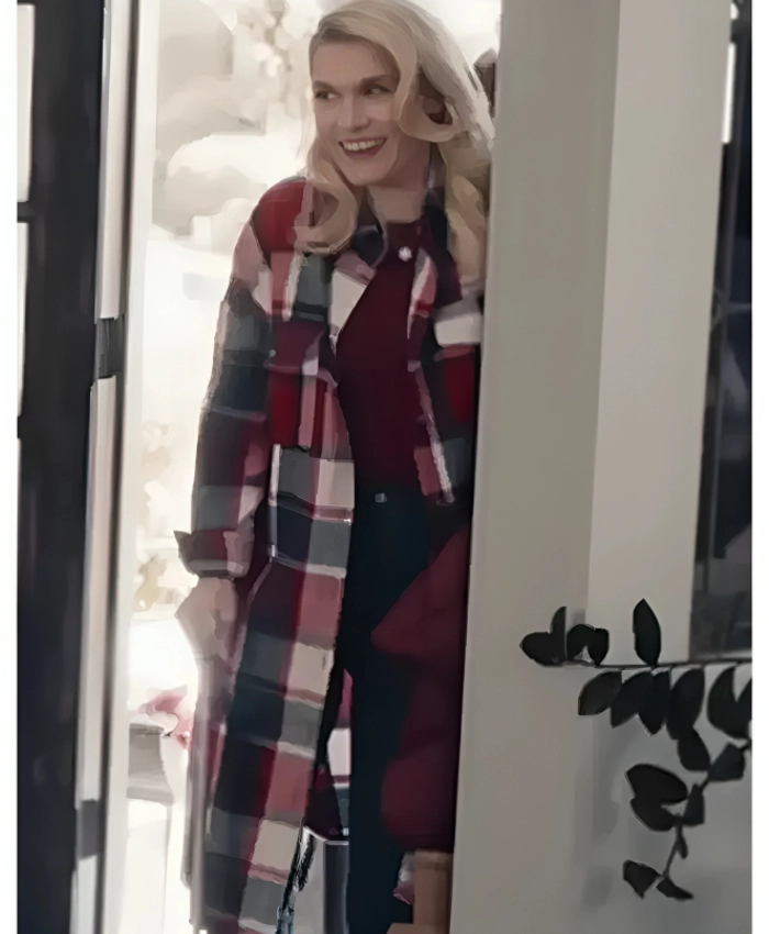 Jessica Movie All Is Merry Bright 2025 Emily Rose Plaid Coat