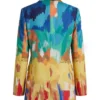 Jessica Williams Shrinking Printed Blazer