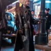 Jessie Buckley The Bride Black Leather Trench Coat
