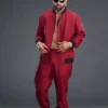 Jey Uso WrestleMania 42 Red Bomber Jacket
