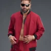 Jey Uso WrestleMania 42 Red Bomber Jacket For Sale