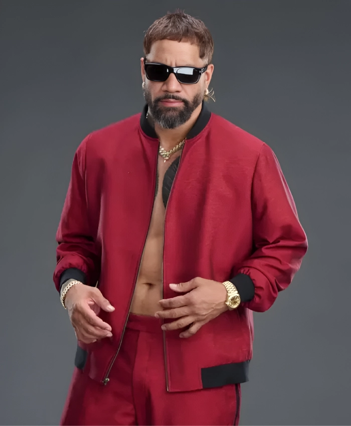 Jey Uso WrestleMania 42 Red Bomber Jacket For Sale