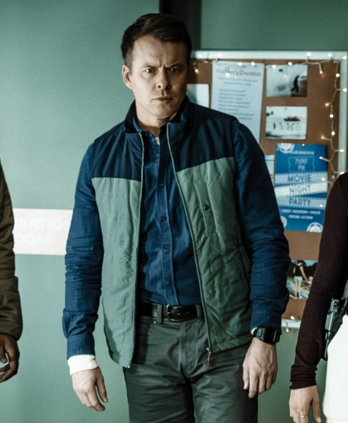 Jim Dempsey NCIS Sydney S03 Todd Lasance Puffer Vest