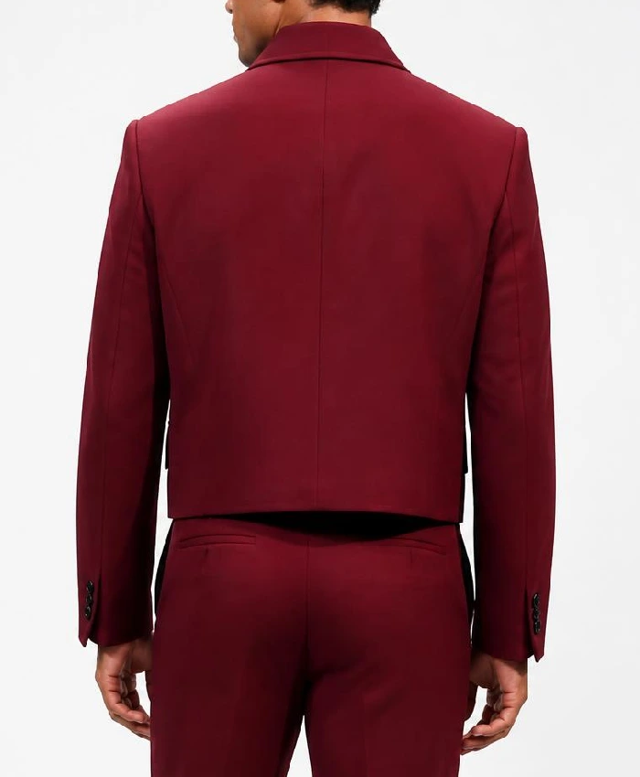 Jimmy Kimmel Live 2026 Jaafar Jackson Burgundy Suit Men