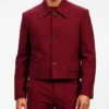 Jimmy Kimmel Live 2026 Jaafar Jackson Burgundy Suit Mens