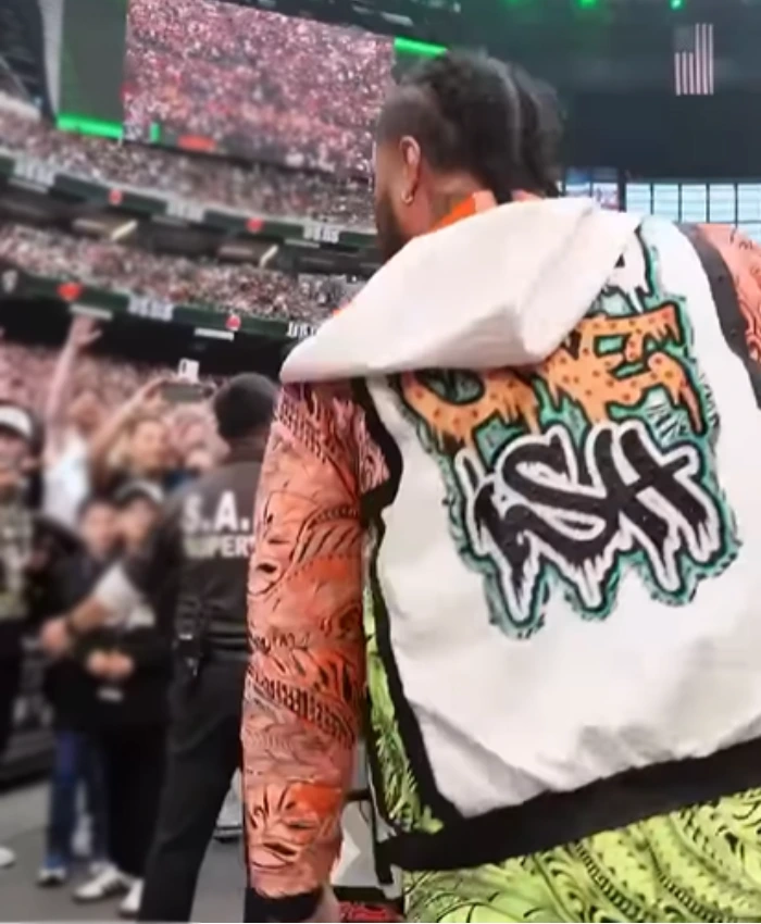 Jimmy Uso WrestleMania 42 Multicolor Jacket - Image 4