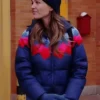Jocelyn Hudon Chicago Fire Tv Series S14 Lyla Novak Quilted Puffer Hooded Jacket