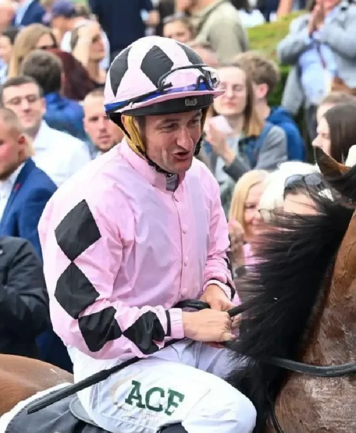Jockey Shane Foley Dallmayr Cup 2026 Pink Jacket