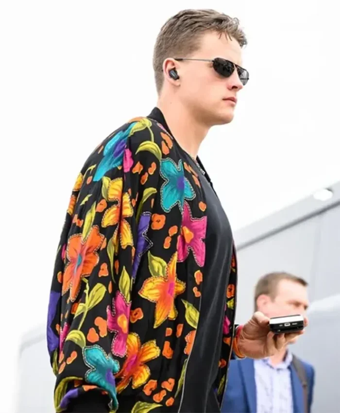 Joe Burrow Floral Vintage Bomber Jacket