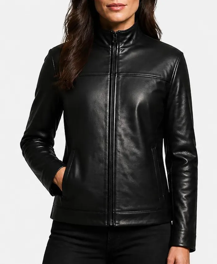 John Cena Matchbox The Movie 2026 Sean Walker Black Leather Jacket Womens