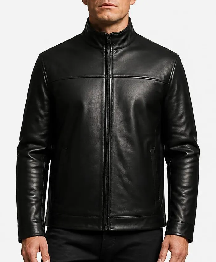 John Cena Matchbox The Movie 2026 Sean Walker Black Leather Jacket mens