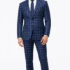 John Cena SDCC Blue Plaid Checkered Suit Mens