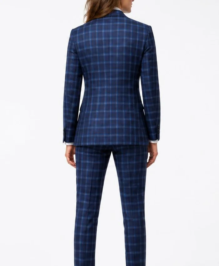 John Cena SDCC Blue Plaid Checkered Suit Women