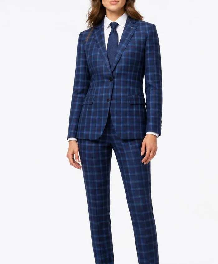 John Cena SDCC Blue Plaid Checkered Suit Womens