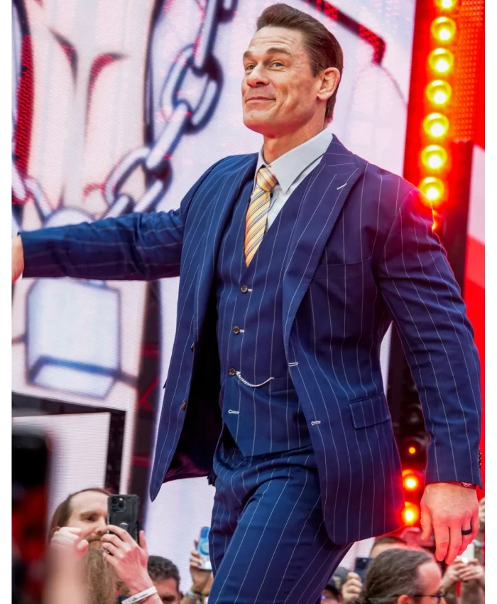 Alternative view of John Cena WrestleMania 42 Night 1 Pinstripe Suit