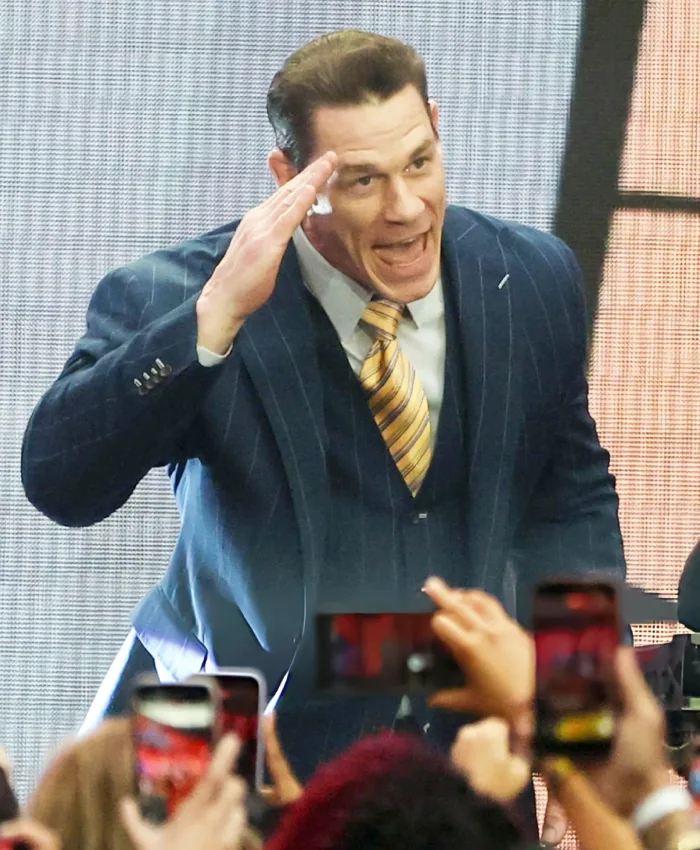 John Cena WrestleMania 42 Night 1 Pinstripe Suit - Image 3