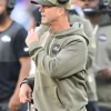 John Harbaugh Baltimore Ravens 2025 Salute To Service Pullover Olive Hoodie