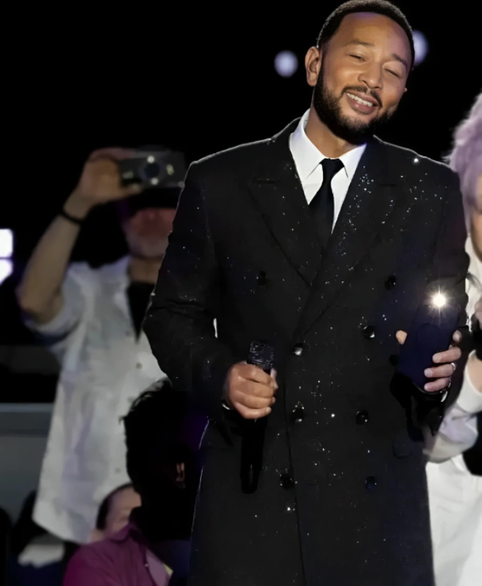 John Legend CBS Original Special A GRAMMY Salute To Cyndi Lauper Black Coat