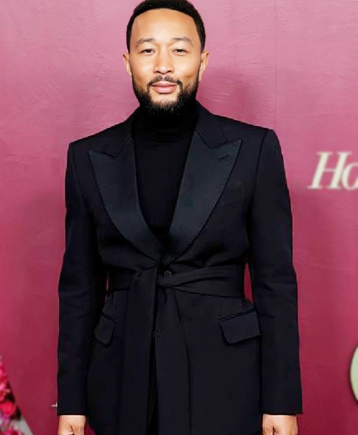 John Legend Golden Week Event Black Blazer