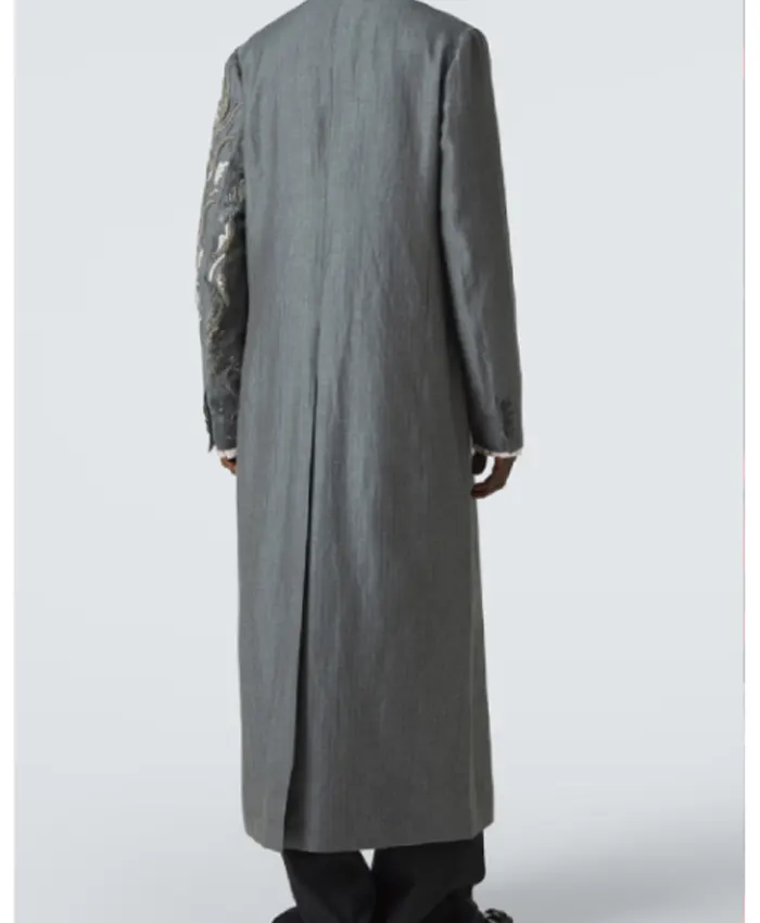 The Voice S27 John Legend Grey Embellished Coat - Image 3