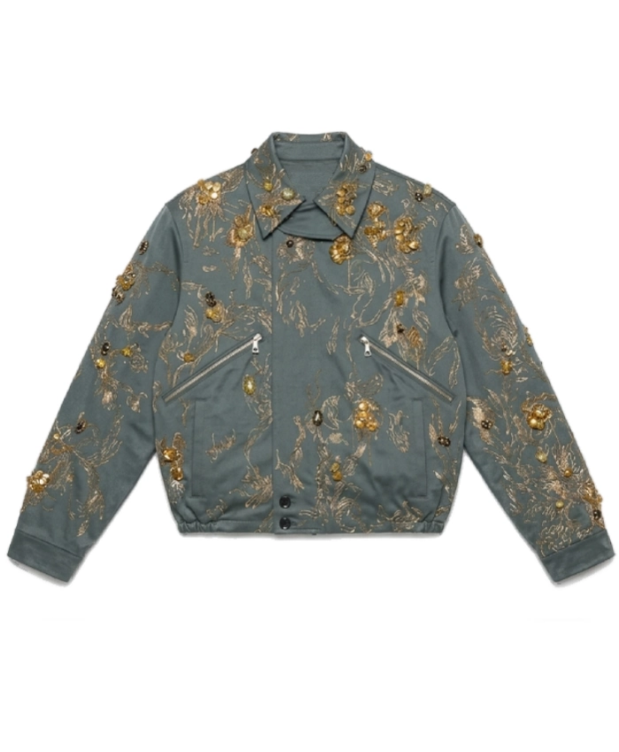 John Legend The Voice S29 Grey Embellished Jacket - Image 2
