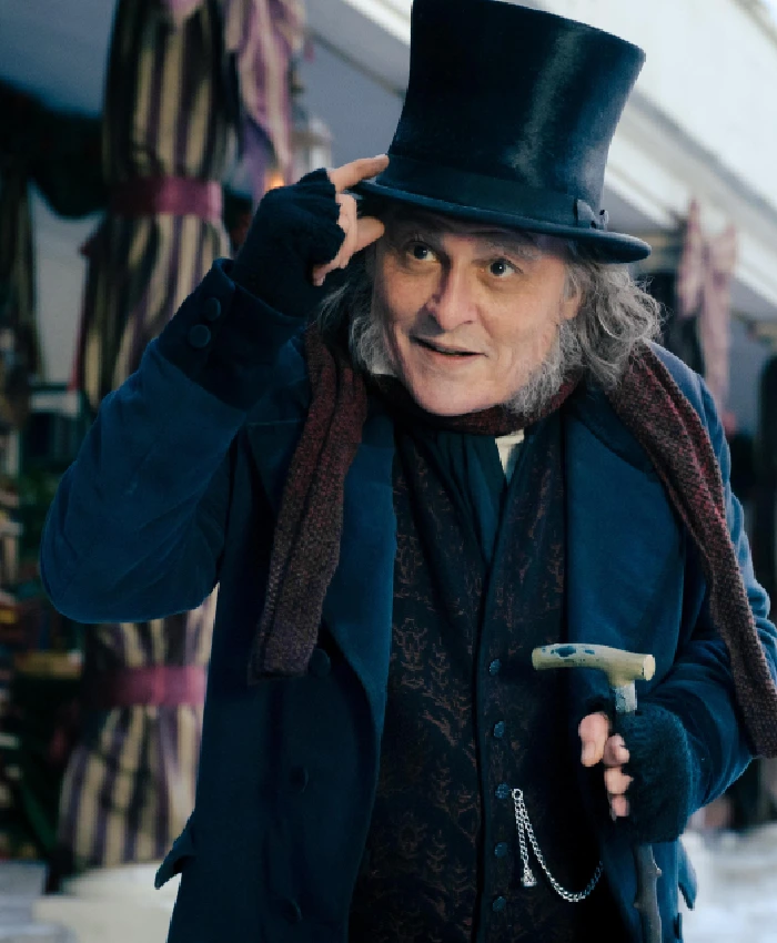 Johnny Depp Ebenezer A Christmas Carol Scrooge Blue Coat