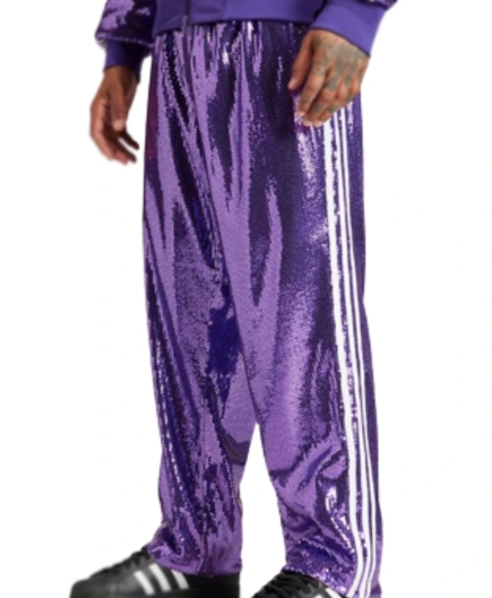 Jonathan Davis Korn Purple Sequin Trouser