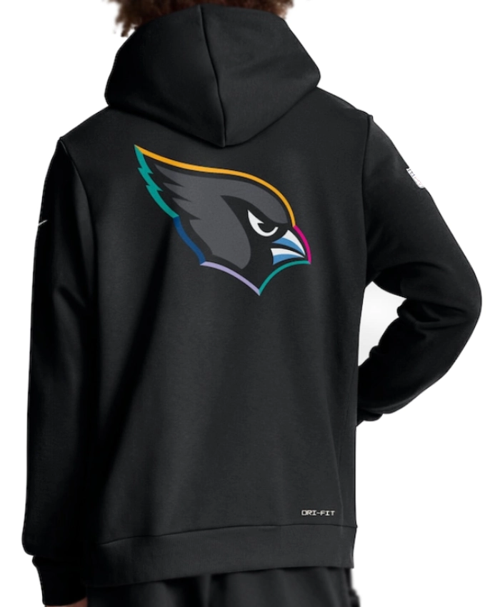 Jonathan Gannon Arizona Cardinals 2025 Crucial Catch Black Hoodie