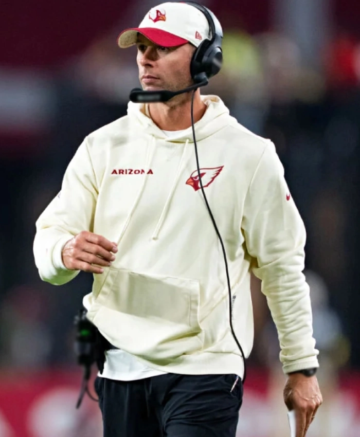 Jonathan Gannon Arizona Cardinals Natural 2025 Rivalries Collection Standard Sideline Dri FIT Hoodie