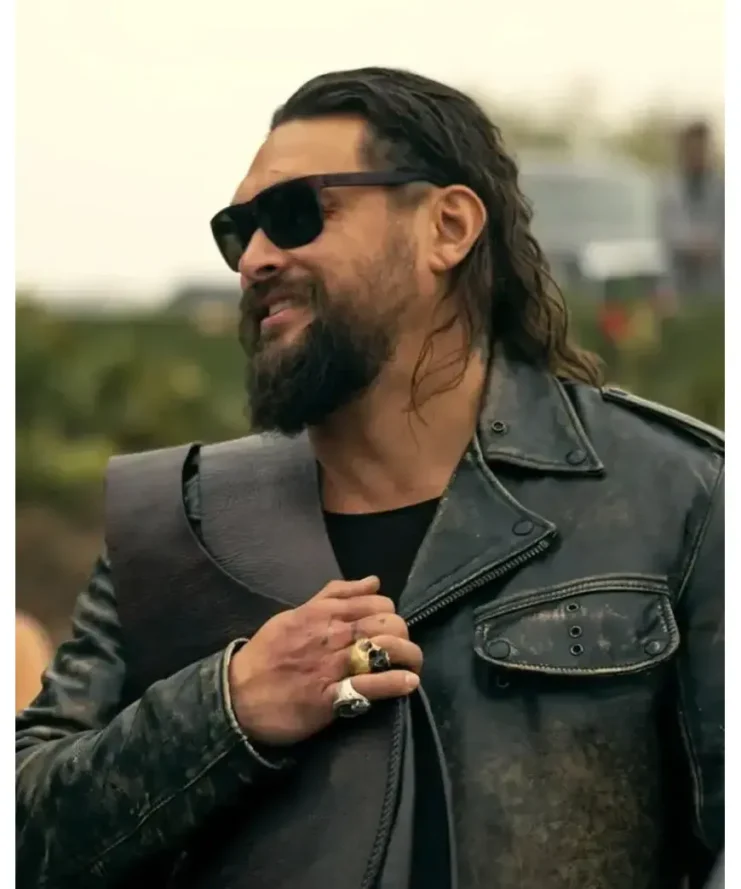 Jonny The Wrecking Crew 2026 Jason Momoa Leather Jacket
