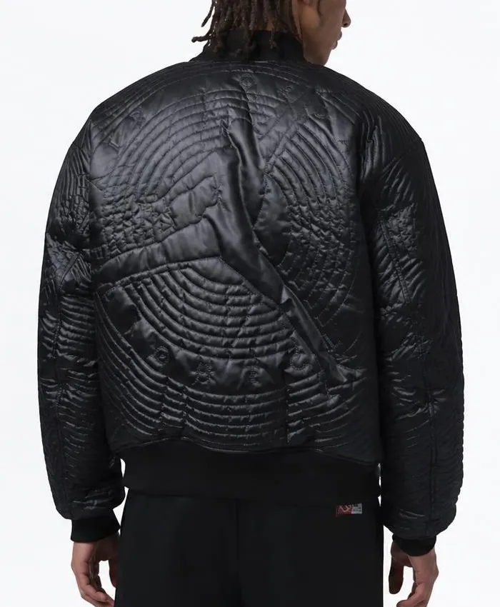 Jordan Flight Black Varsity Jacket Men